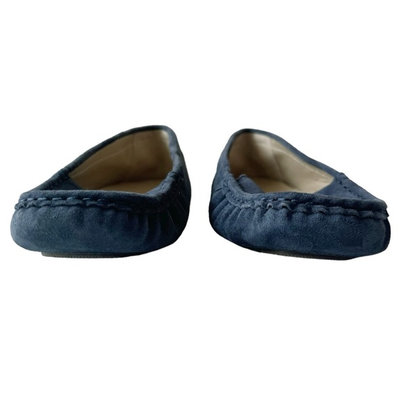 Janie and Jack Navy Blue Suede Driving Shoes Loafers | 3 K NWOT - Picture 6 of 13